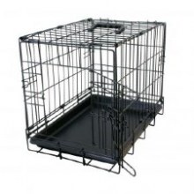 Dog Crate 2 Doors Plastic Tray1